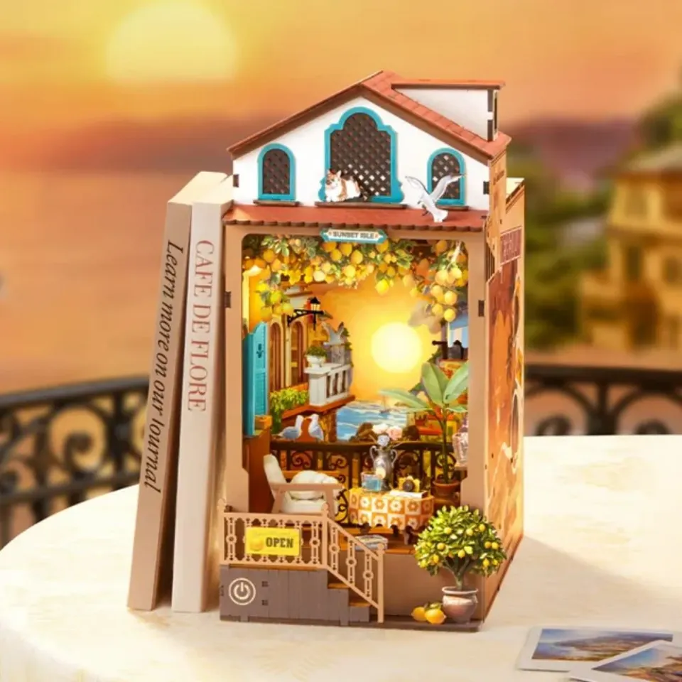 Figured'Art Zonsondergangseiland book nook 15x23,9x26,7cm 284 stuks