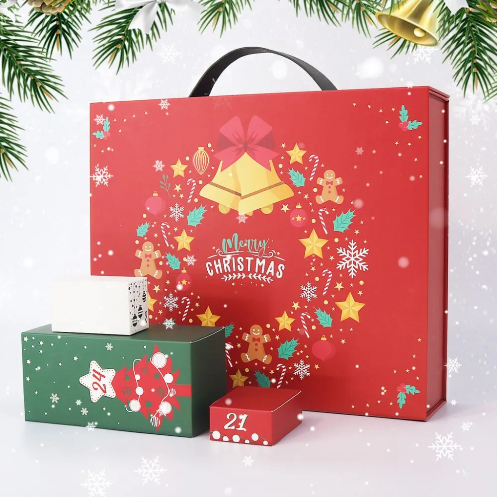 Figured'Art Adventskalender 2025 diamond painting rood 24 deurtjes
