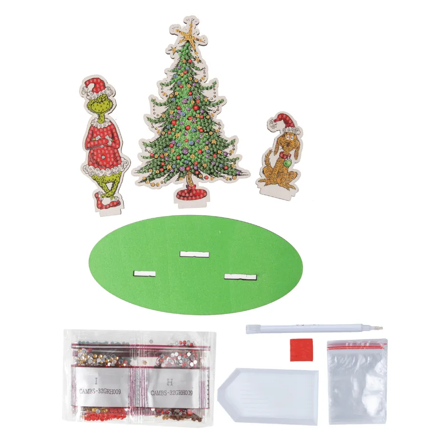 Craft Buddy Crystal Art Grinchmas Time 3D-scène 15x7x13,5 cm