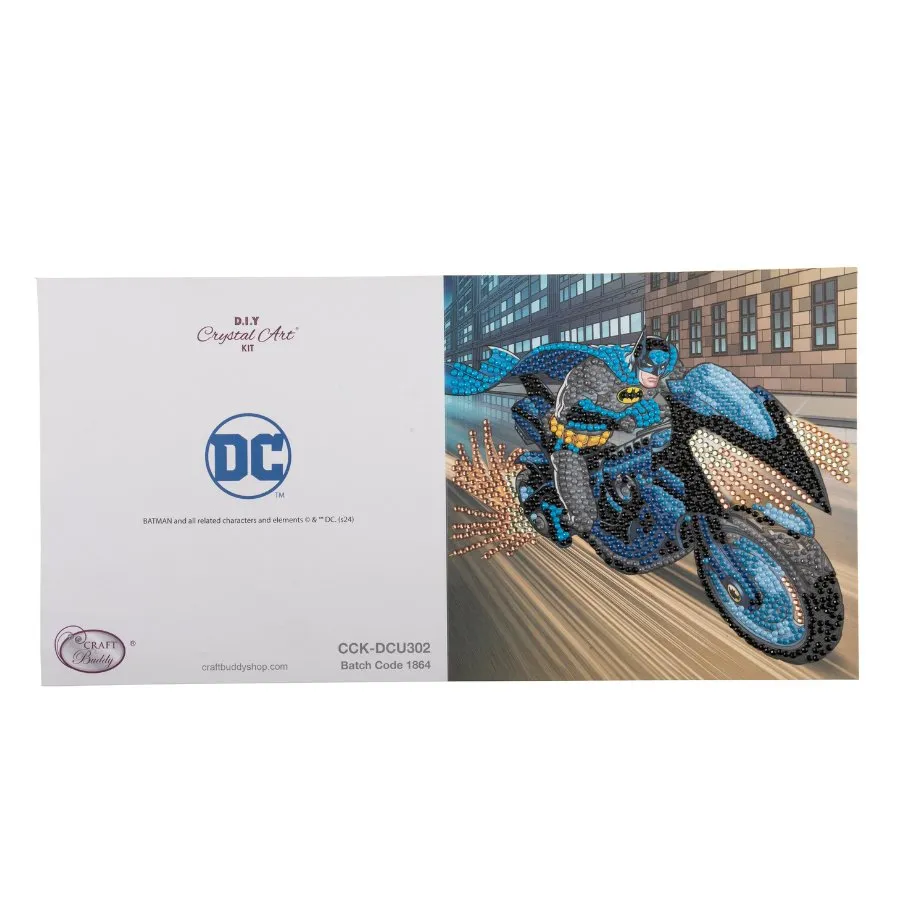 Craft Buddy Crystal Art DC Batman wenskaart 18x18 cm