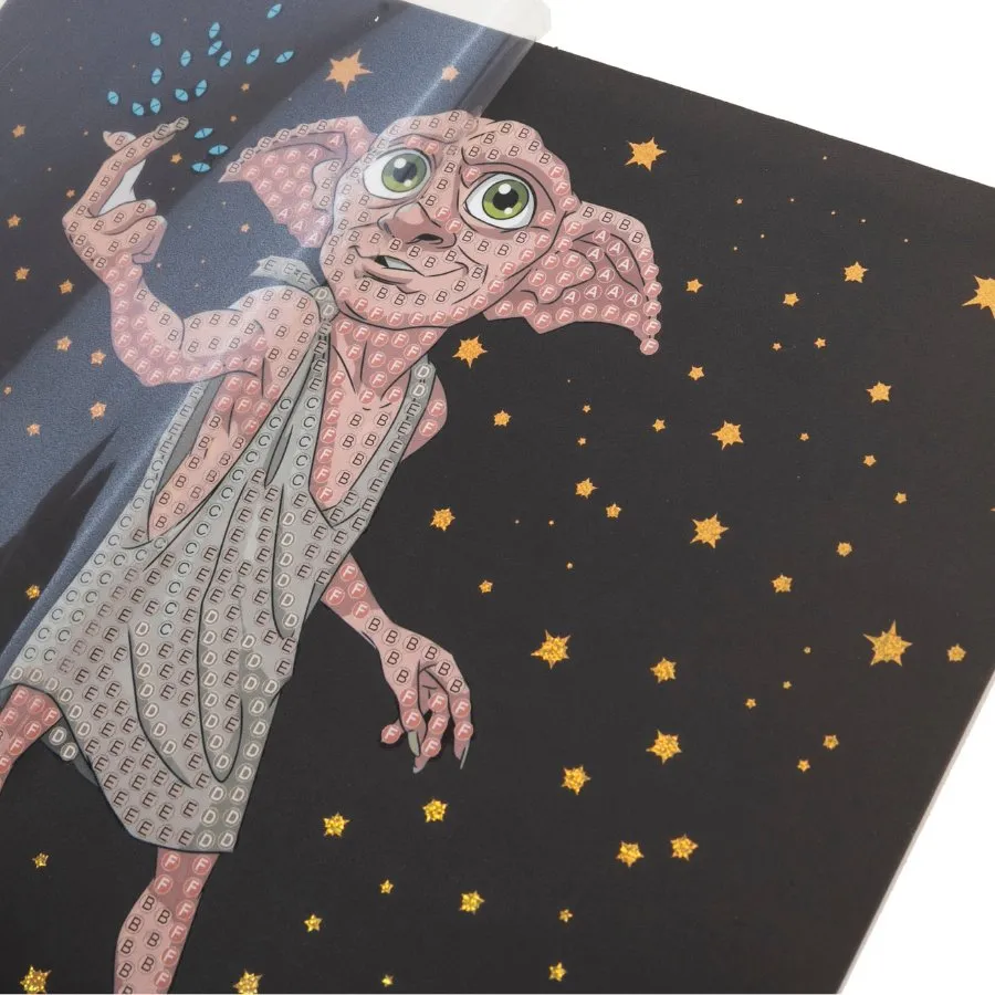 Craft Buddy Crystal Art Harry Potter Dobby wenskaart 18x18cm