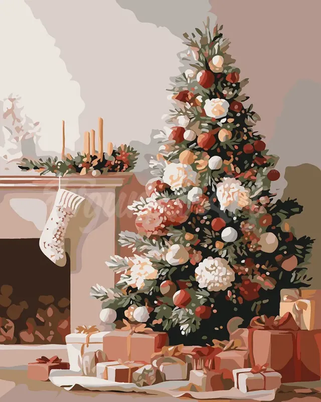 Figured'Art Elegante Feestdecoraties schilderen op nummer 40x50 cm