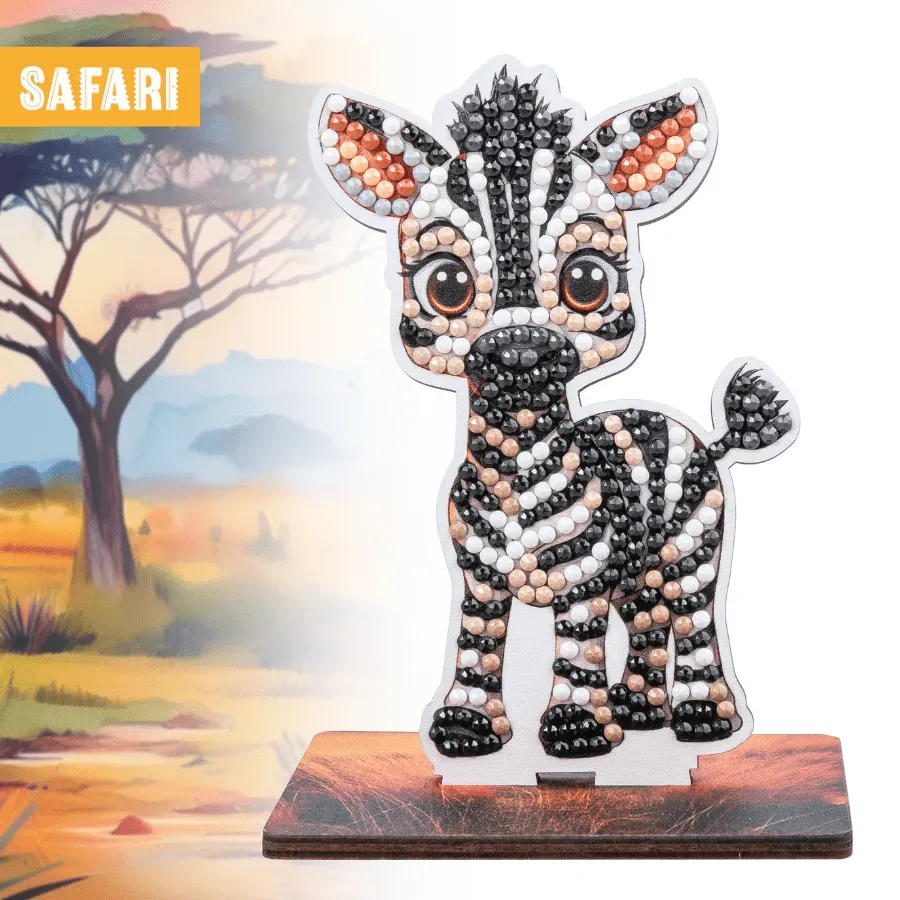 Craft Buddy Wildlife Buddies Zebra figuur 11 cm knutselset