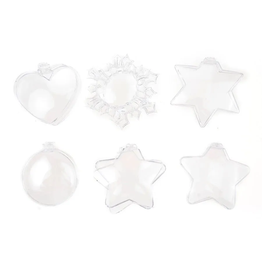 Craft Buddy Crystal Art Christmas Fillable Bauble knutselset 12 stuks