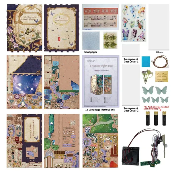 Figured'Art Book Nook Een Midzomernachtsdroom bouwpakket bos
