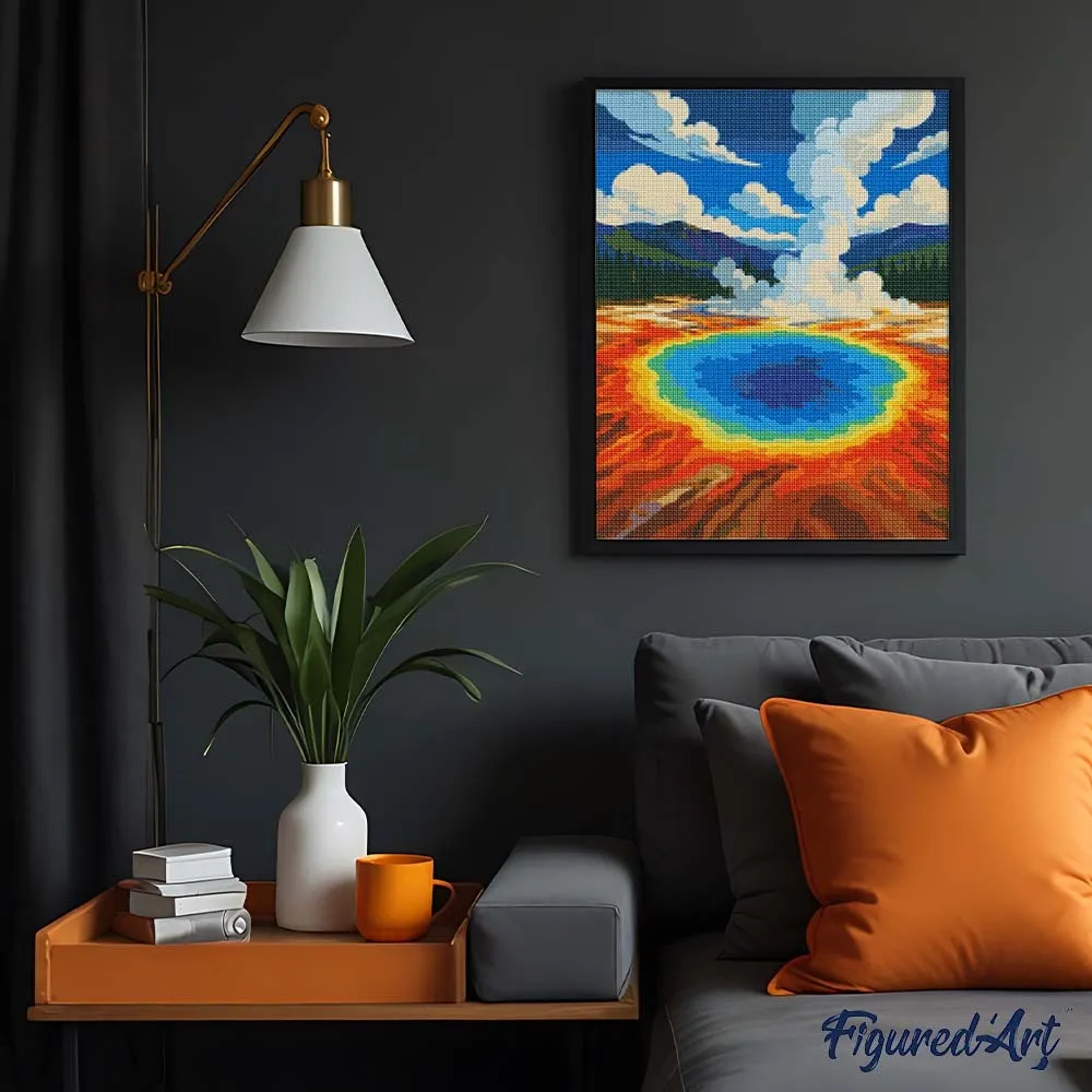 Figured'Art Yellowstone Grand Prismatic diamond painting full drill