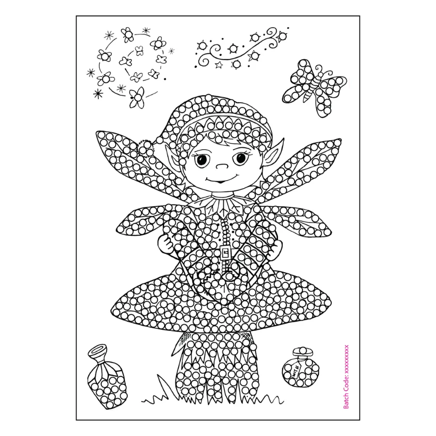 Craft Buddy Crystal Art Playful Pixie stempelset A6