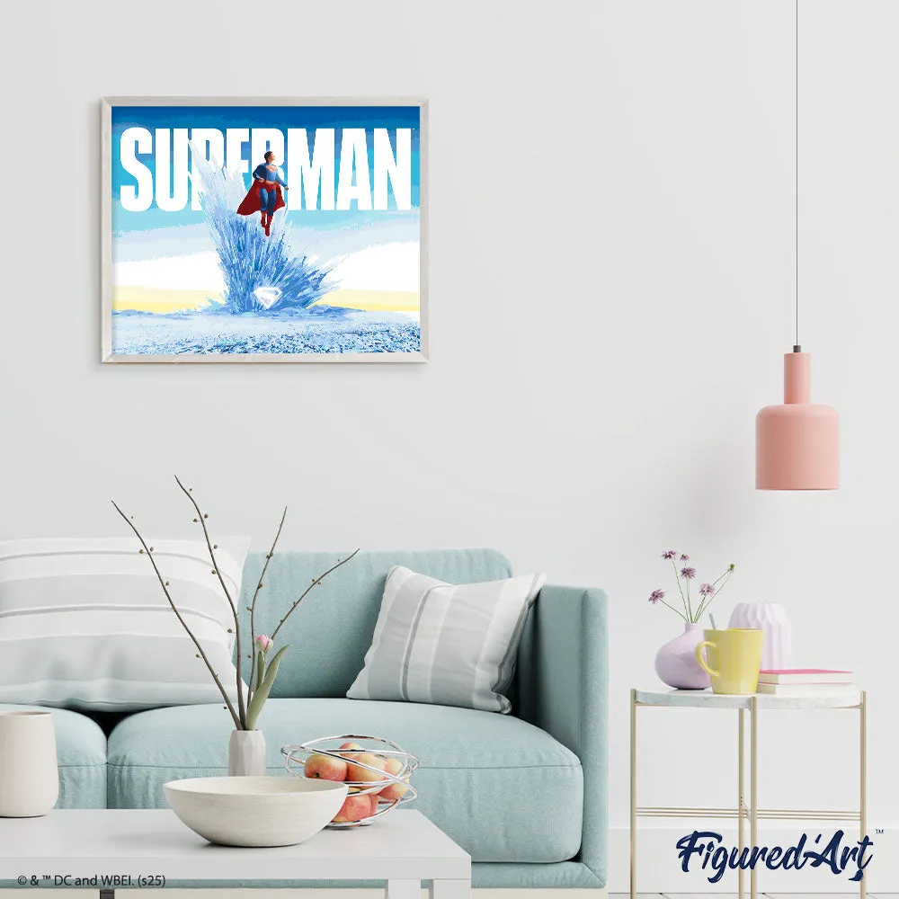 Figured'Art Superman in het fort schilderen op nummer 40x50cm DC