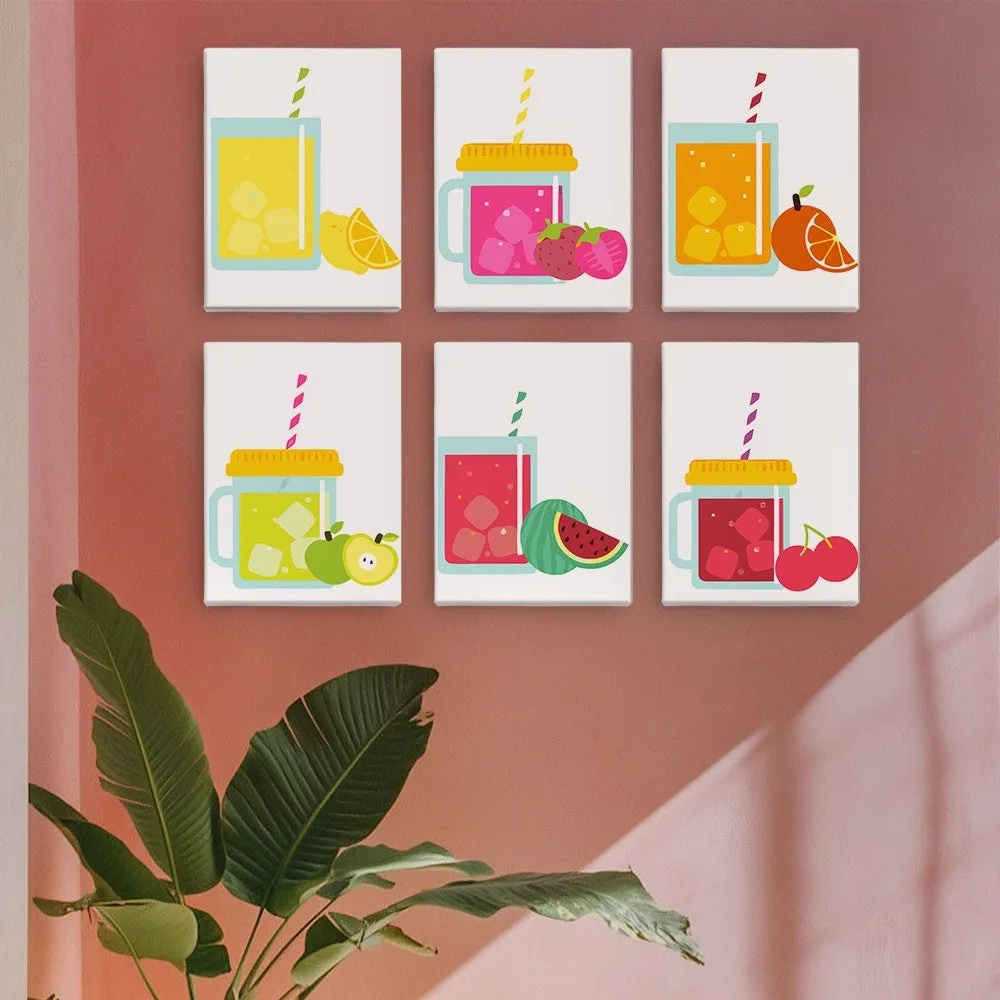 Figured'Art Mini Bruisende Fruitdranken schilderen op nummer 6st