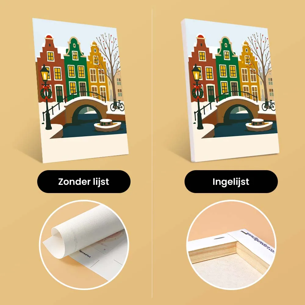 Figured'Art Kerst in Europa mini schilderen op nummer 6 stuks
