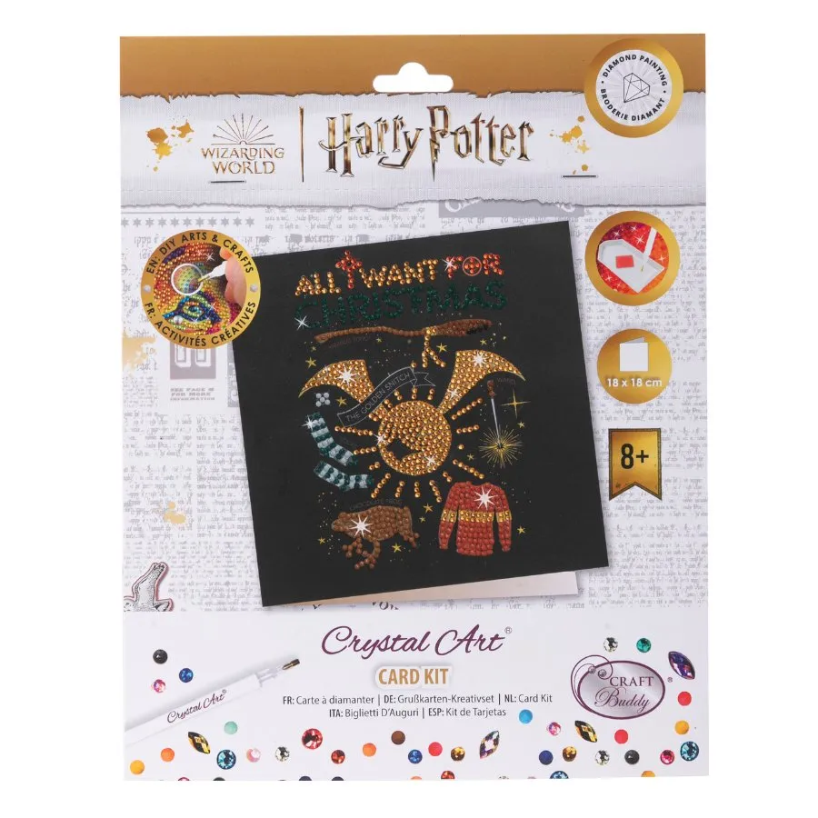 Craft Buddy Harry Potter Golden Snitch kaartenset 18x18 goud
