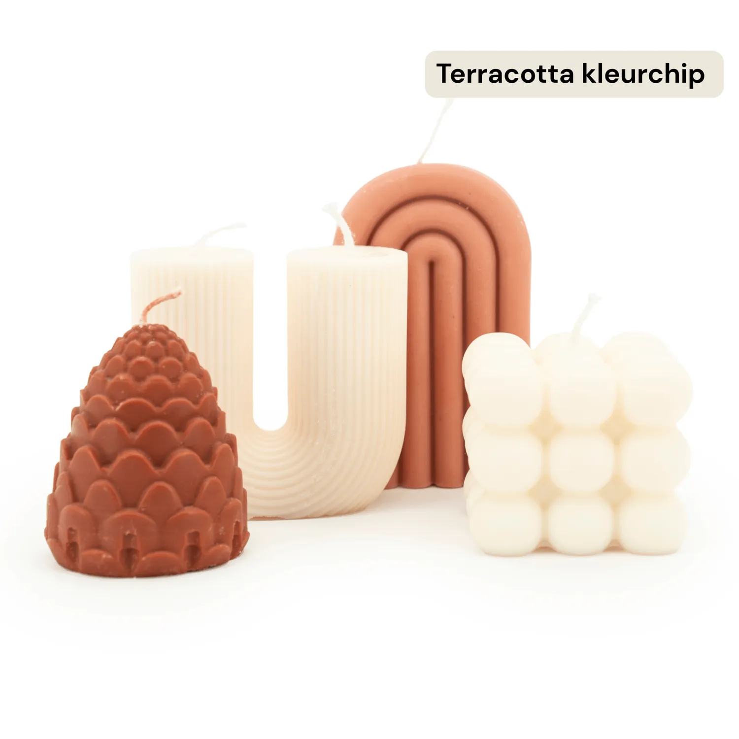 DIY Creations Funny Forms kaarsen maken pakket kubus rood