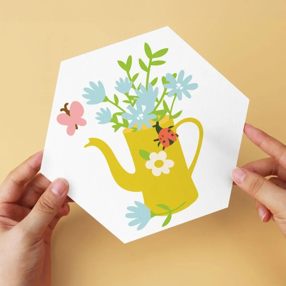 Figured'Art Mini Serie Bloemen uit de gieter 2 schilderen op nummer 6 stuks bloemen