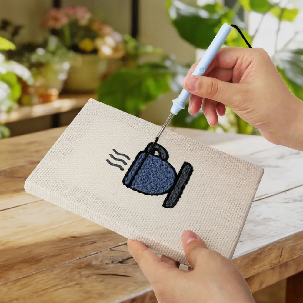 Figured'Art Dessert Lekkernijen punch needle set 15x20cm 4 stuks