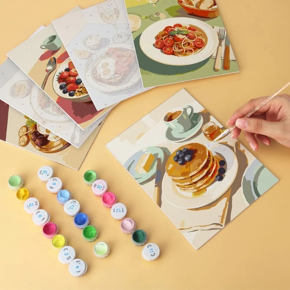 Figured'Art Mini Serie Gastronomische momenten schilderen op nummer 6x 15x20