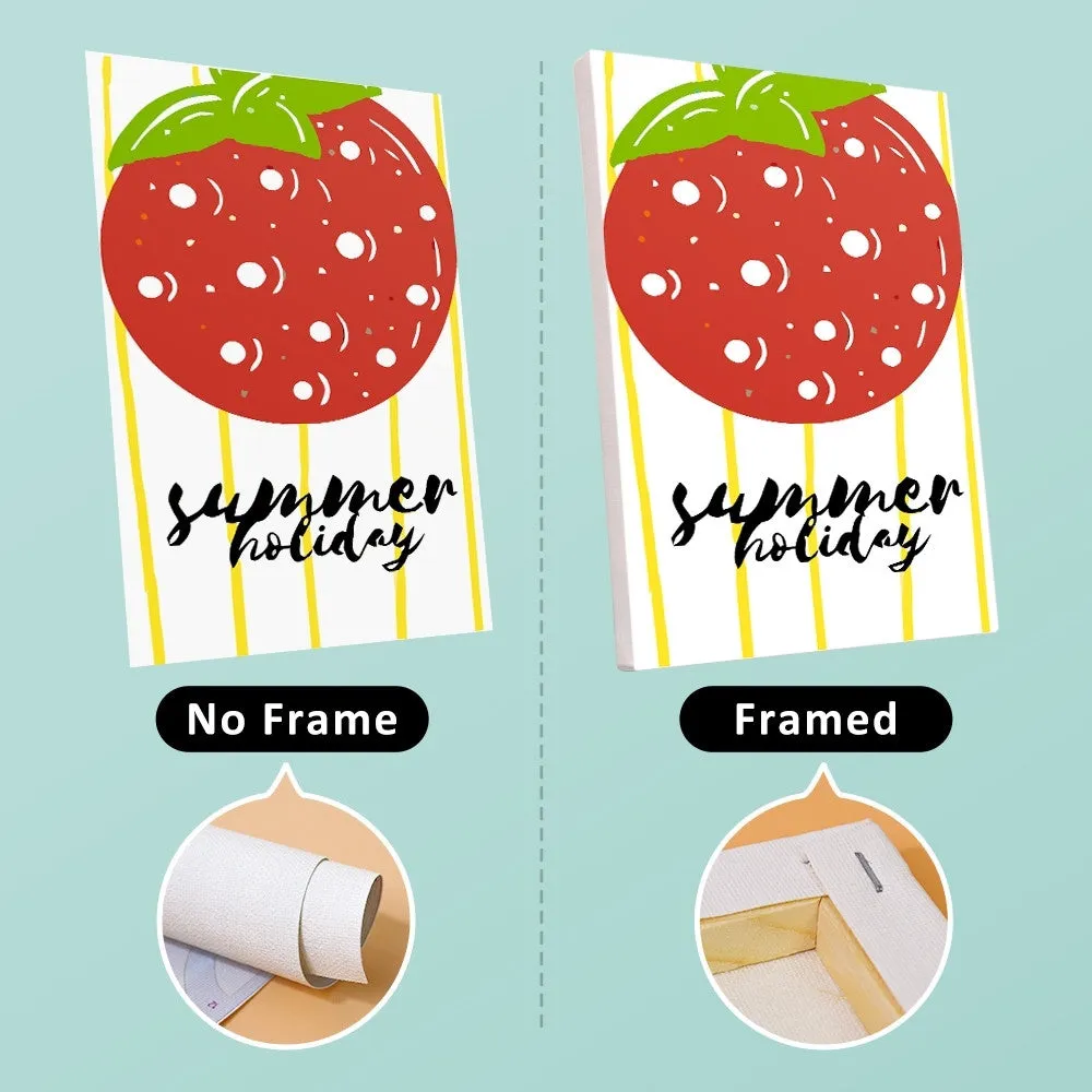 Figured'Art Zomerse Fruitillustraties mini schilderen op nummer 15x20cm 6 stuks