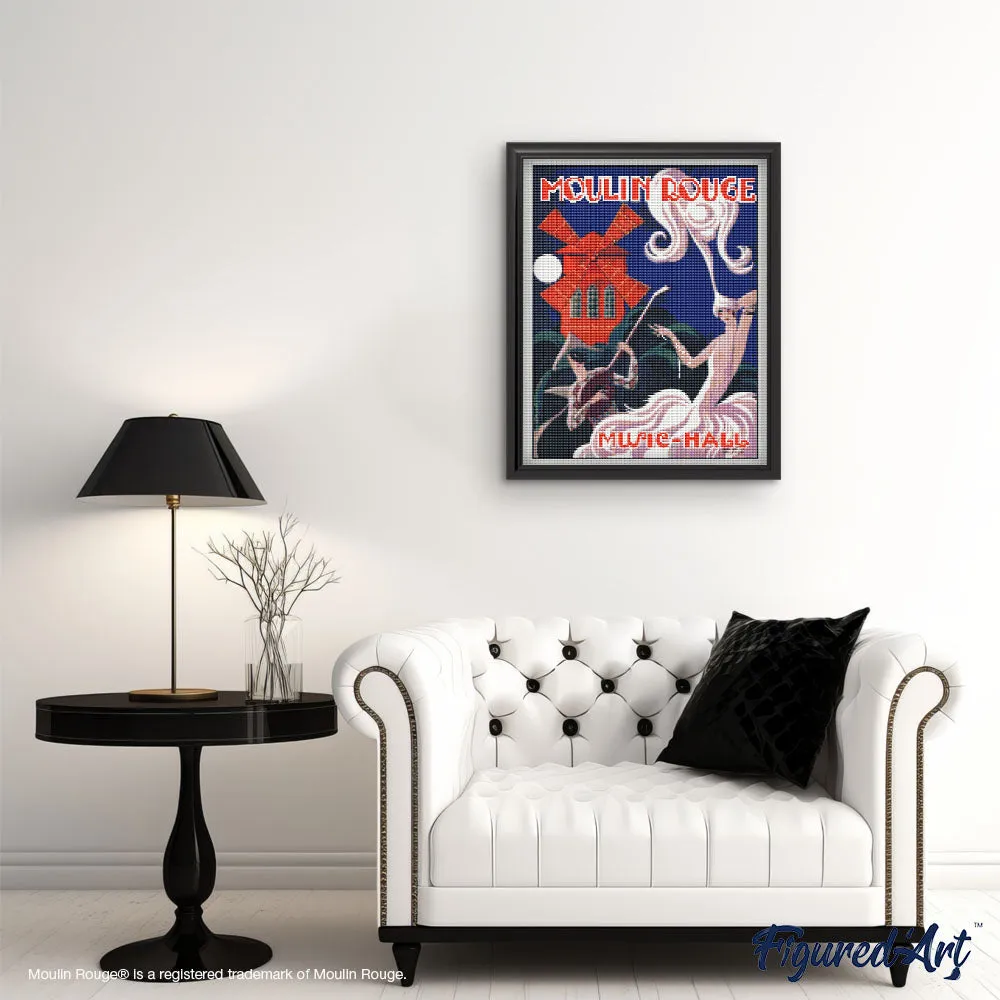 Figured'Art Moulin Rouge-affiche Music Hall Diamond Painting 40x50 cm full drill