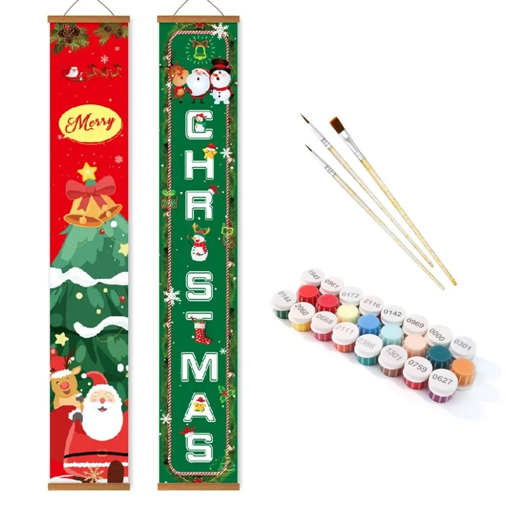 Figured'Art Vrolijk Seizoen deurbanners 2x 20x120cm kerst