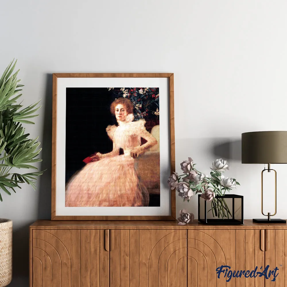 Figured'Art Portret van Sonja Knips Klimt diamond painting 40x50 cm