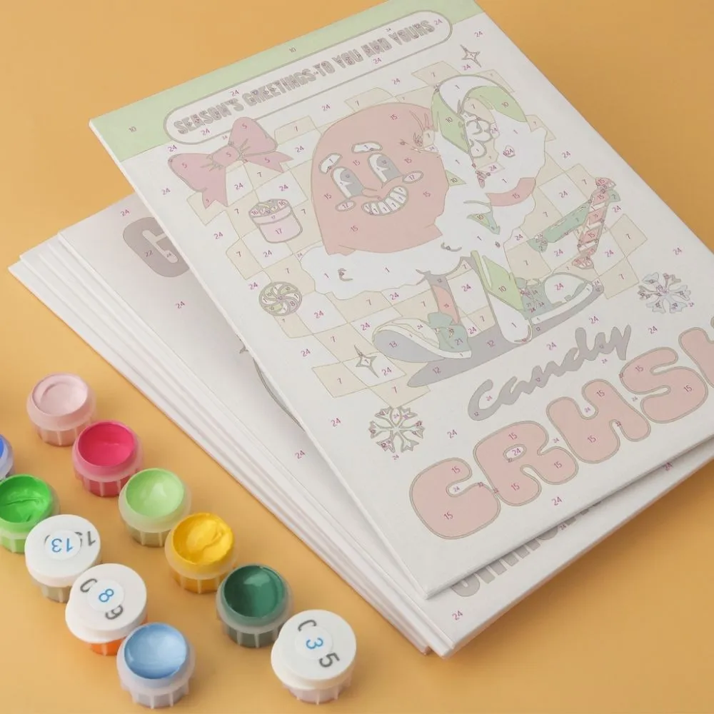 Figured'Art Mini Serie Kerstmis in stripstijl schilderen op nummer