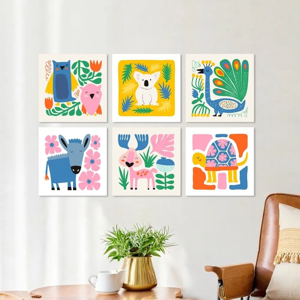 Figured'Art Mini Serie Geschilderde Wilde Dieren 1 Nummer 6x20x20cm