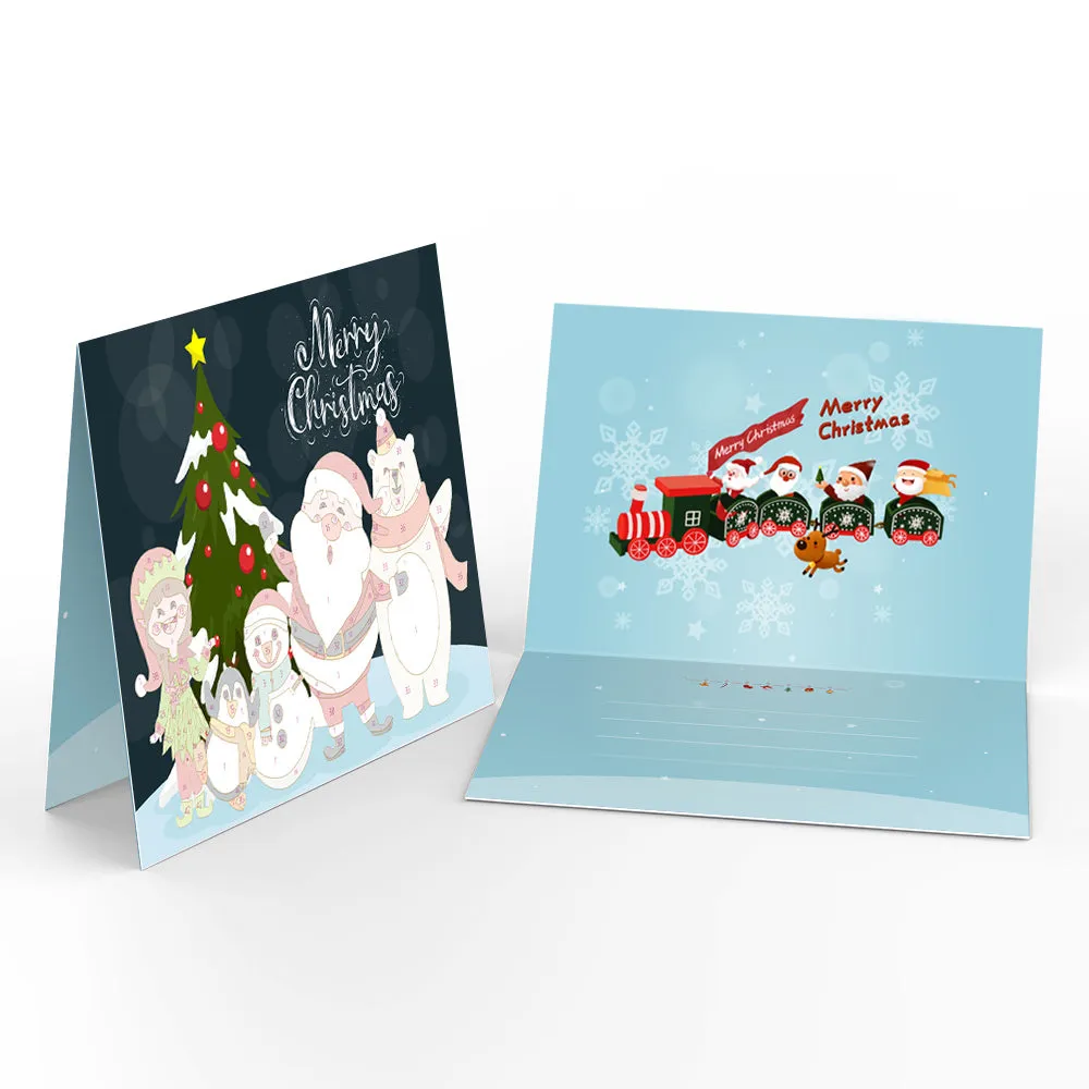 Figured'Art Kerstkaarten Schilderen op Nummer Set 6 stuks DIY