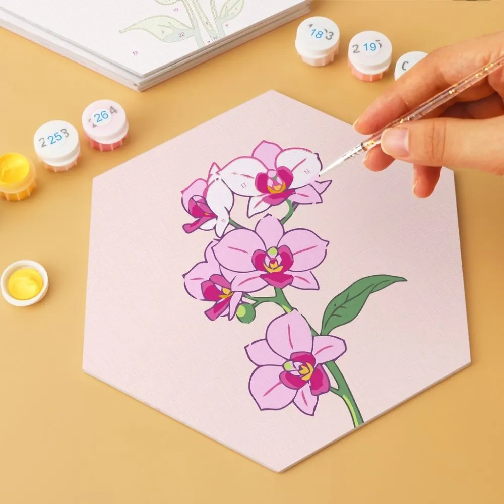 Figured'Art Mini Serie Bloemenset schilderen op nummer 6 stuks lente