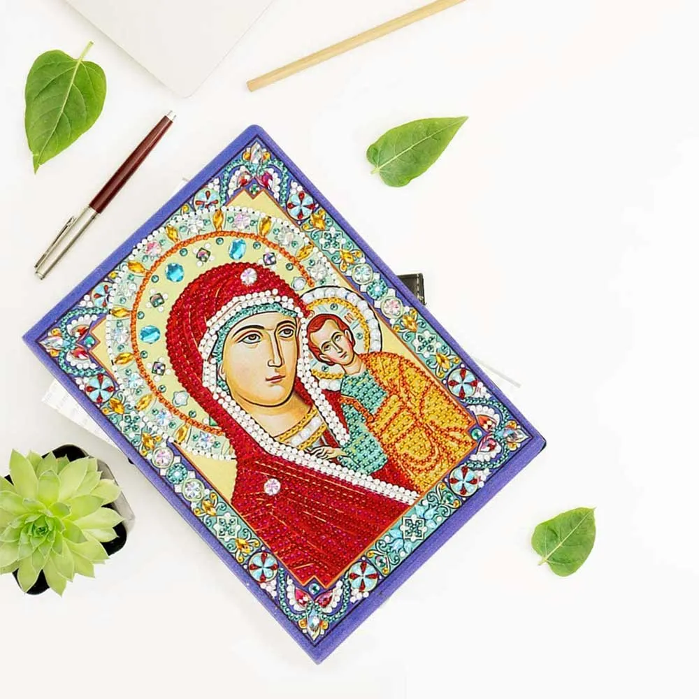 Figured'Art Maagd Maria met Jezus diamond painting boek A5 50p