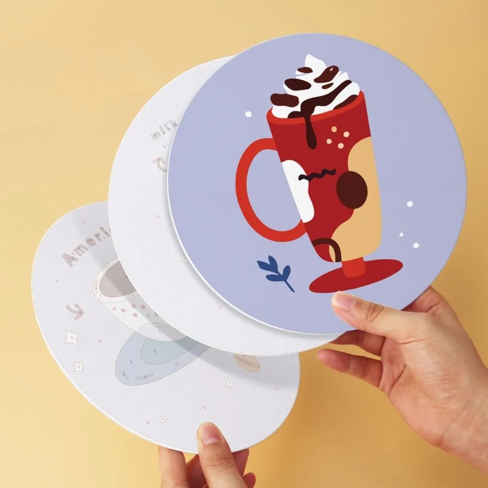 Figured'Art Mini Serie Lavendel-koffiekerst schilderen op nummer Ø20cm 6 stuks winter