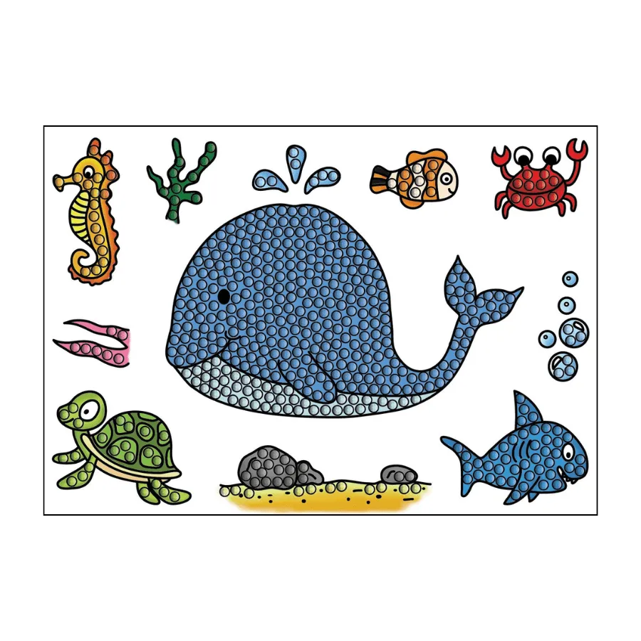 Craft Buddy Crystal Art Under The Sea stempels A6 11 stuks