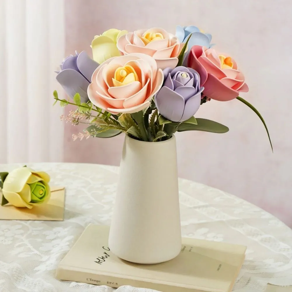 Figured'Art Lavendelkleurige Roos 3D Puzzel 37 Stukjes Bloem