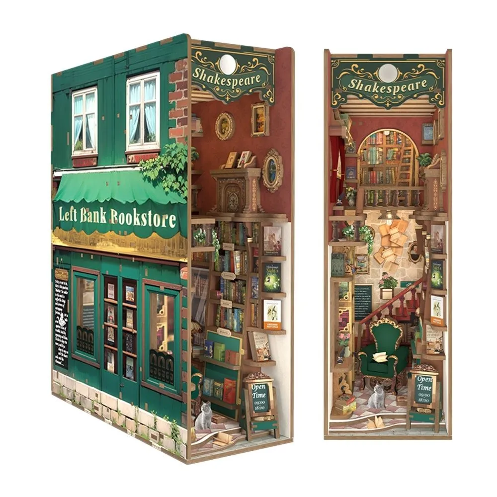 Figured'Art Book Nook Boekhandel aan de Linkeroever bouwpakket met led