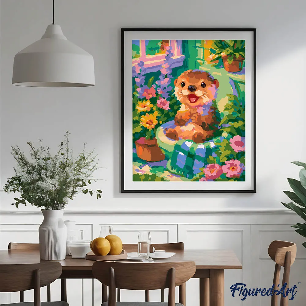 Figured'Art Tussen de Bloemen schilderen op nummer 40x50cm dier