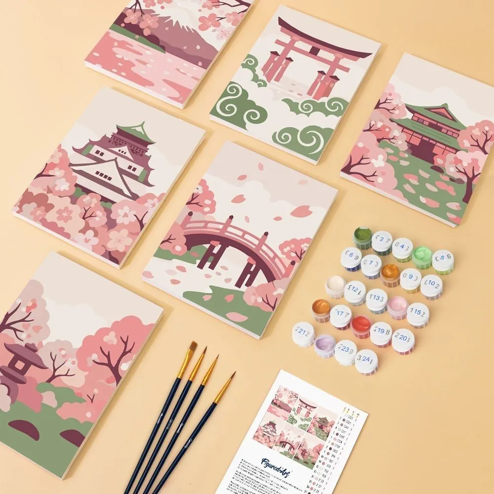 Figured'Art Mini Schilderen op Nummer Geest van Japan 6x15x20cm