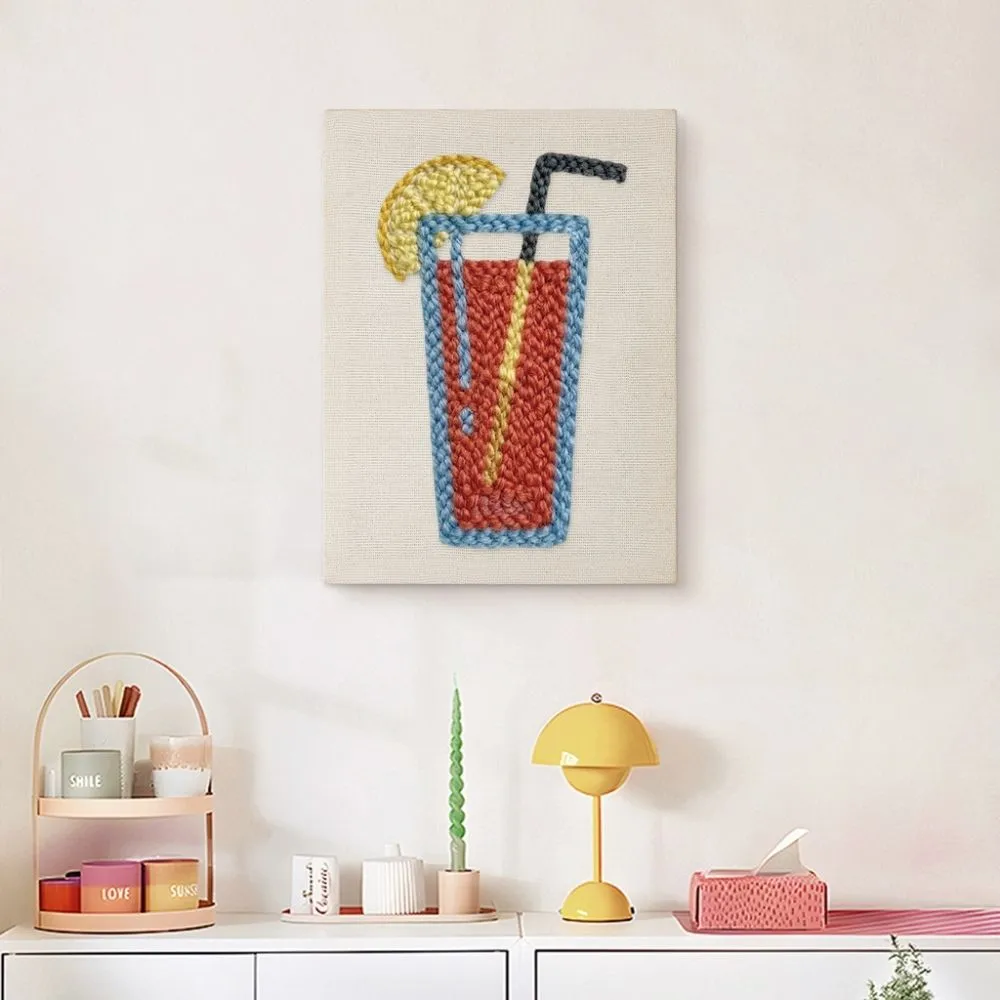Figured'Art Citrus Verfrissing punch needle 20x30 cm frame
