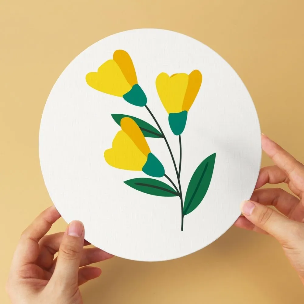 Figured'Art Botanische Portretten schilderen op nummer Ø20cm 6 stuks