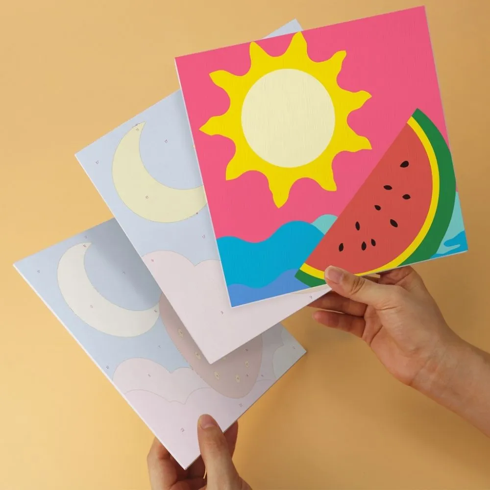 Figured'Art Fruitige Pop mini schilderen op nummer 6x20x20