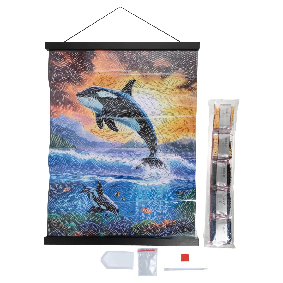 Craft Buddy Crystal Art Sunset Splash scroll 40x50cm orka