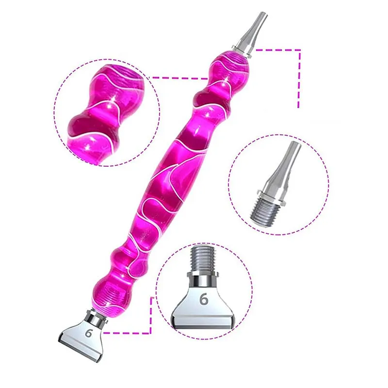 Figured'Art Golven Paars diamond painting pen hars ergonomisch