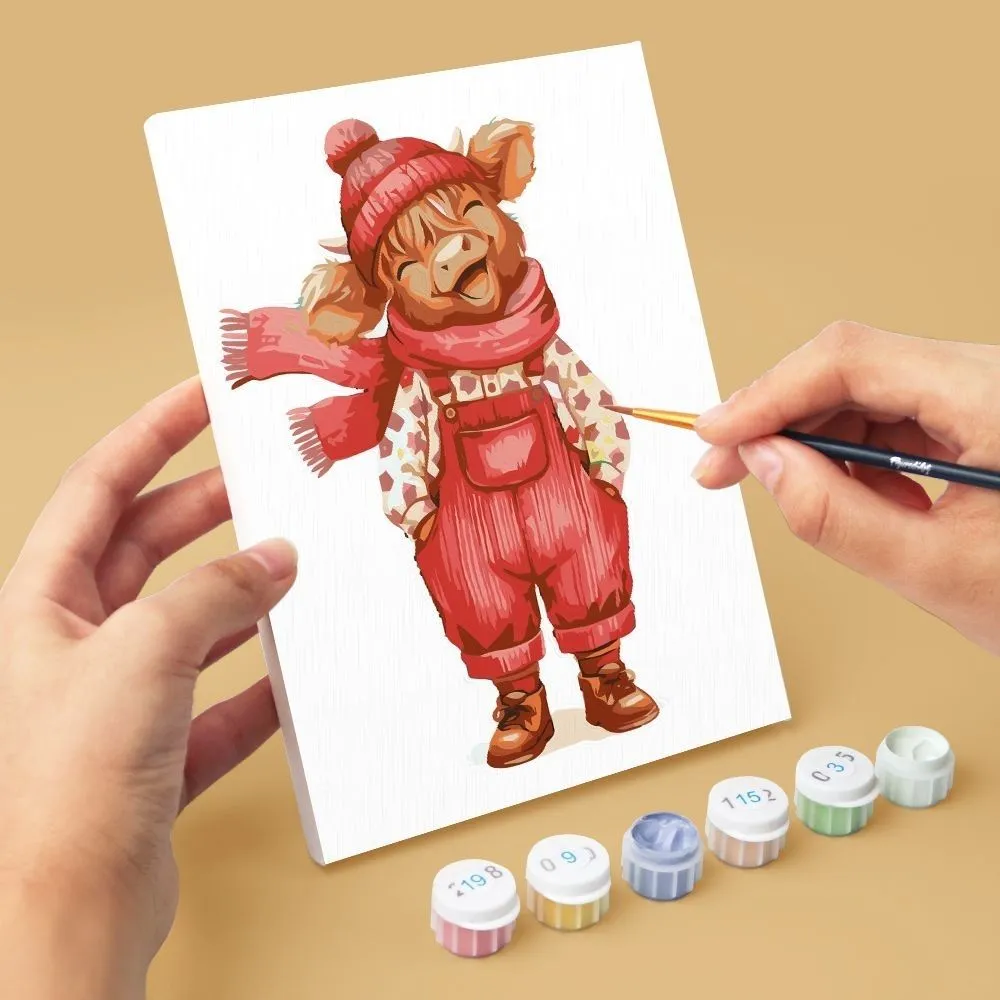 Figured'Art Pastel Boerderijverhalen mini schilderen op nummer 15x20 cm 6 stuks