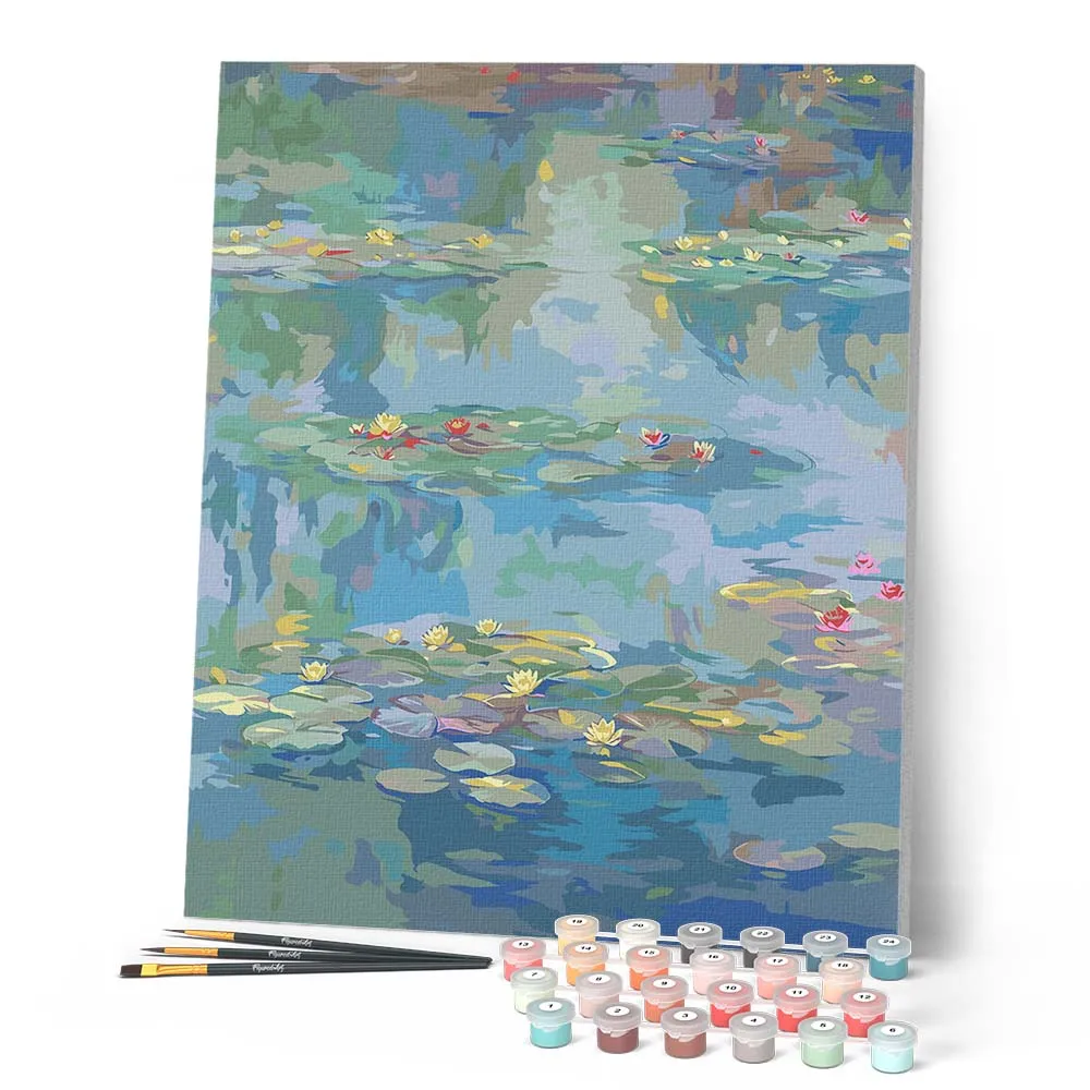 Figured'Art Monet Waterlelies 1908 schilderen op nummer 40x50 cm landschap