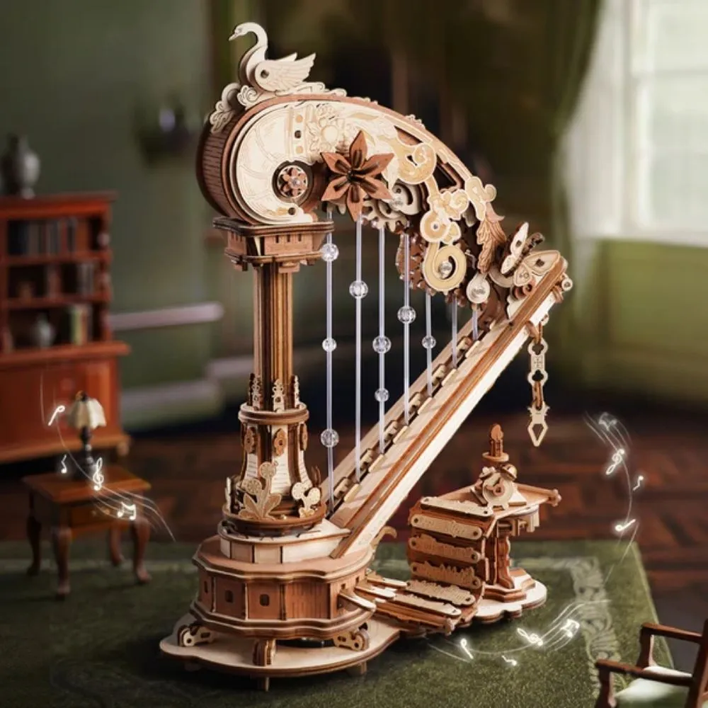 Figured'Art Magische Harp 3D puzzel muziekdoos 350 stukjes