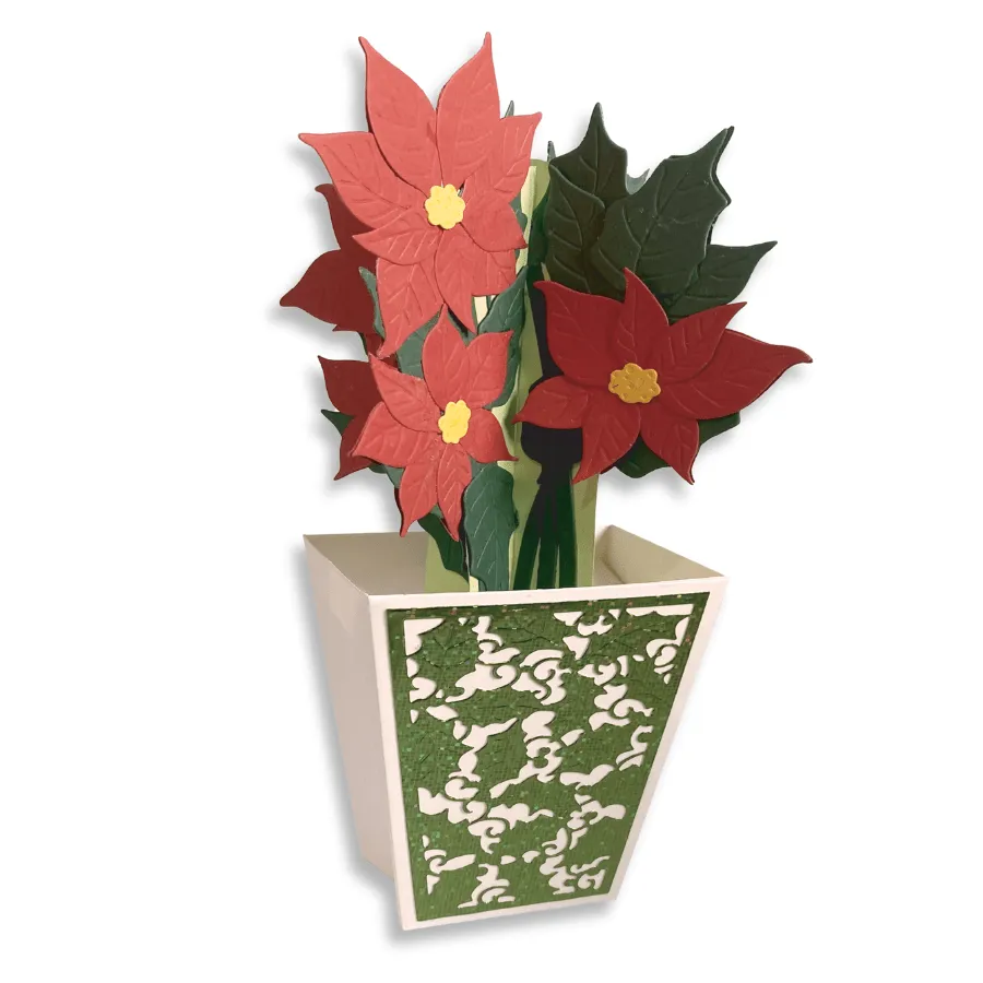 Craft Buddy Beautiful Bouquet Poinsettia snijmallen 12-delig