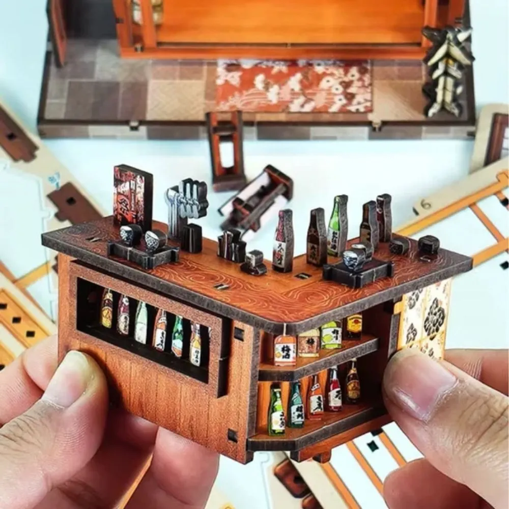 Figured'Art Sakura Sake Bar miniatuurhuisje 3D puzzel 209 stukjes