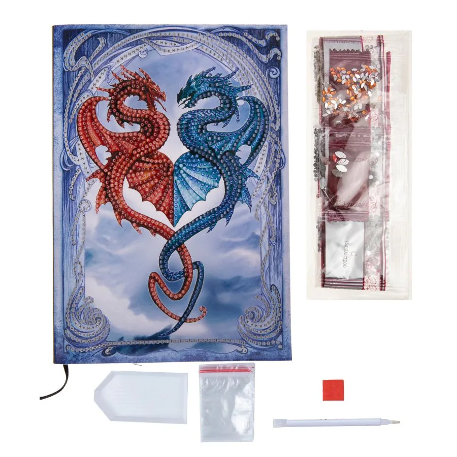 Craft Buddy Crystal Art Dragons Tryst planner A5 agenda