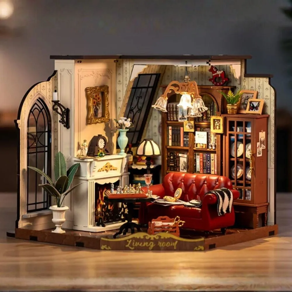 Figured'Art Miniatuurhuisje Catherines woonkamer bouwpakket 284 delen