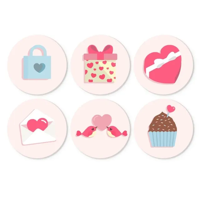 Figured'Art Mini Serie Liefdesbriefjes schilderen op nummer 6 schijven