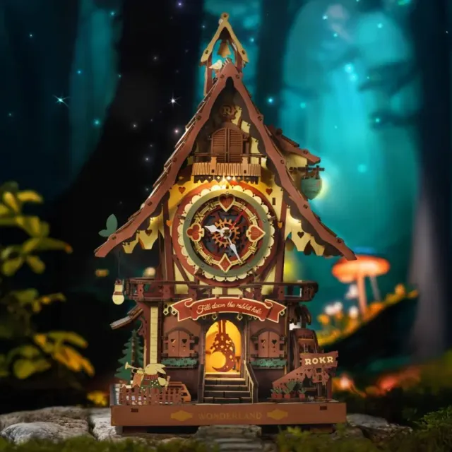 Figured'Art Koekoeksklok 3D puzzel hout 435 stukjes
