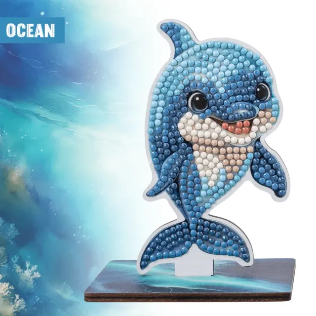 Craft Buddy Wildlife Buddies Dolphin diamond painting figuur 11 cm