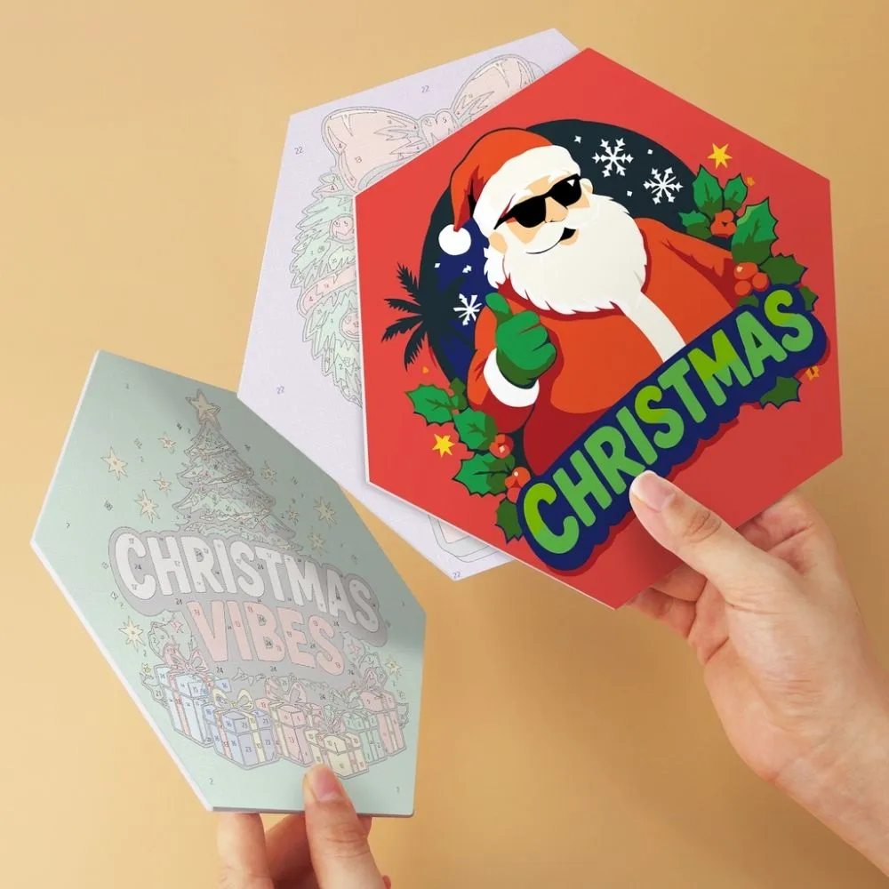 Figured'Art Mini Serie Kerststemming schilderen op nummer 6 stuks